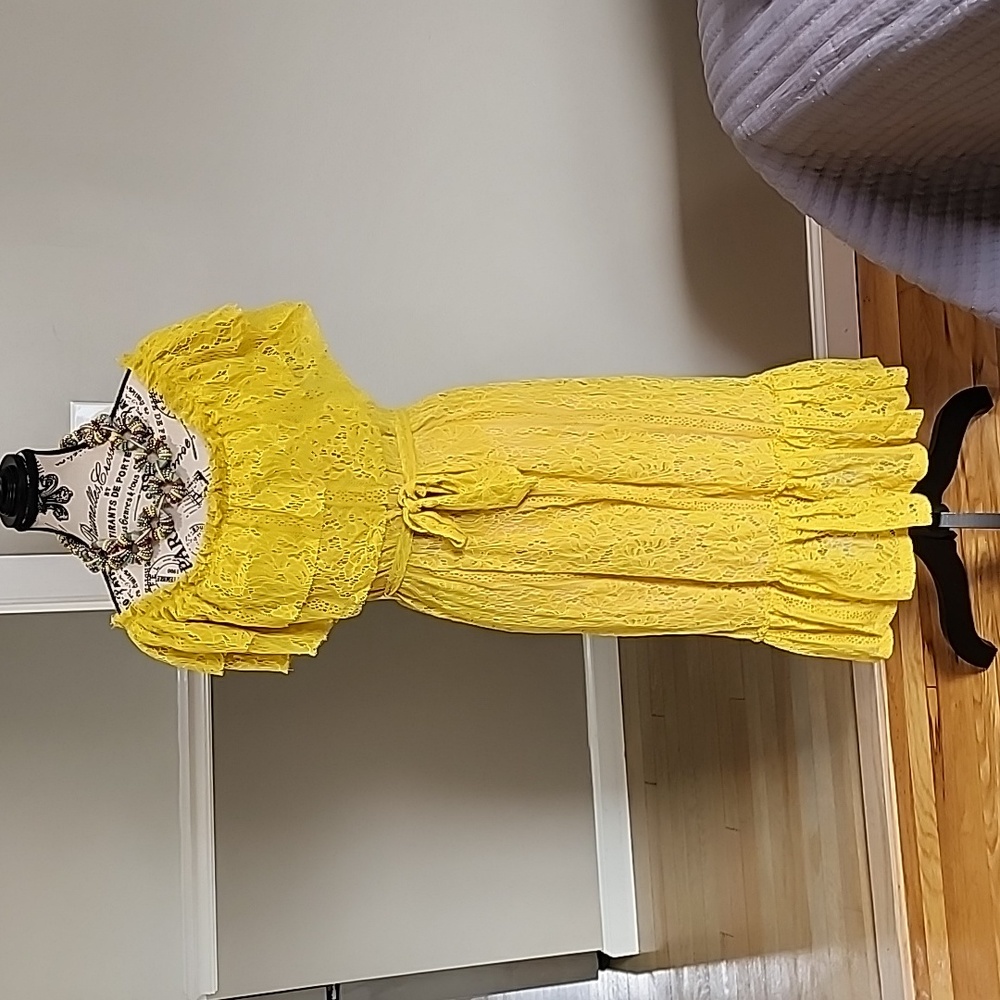 Zara yellow dress